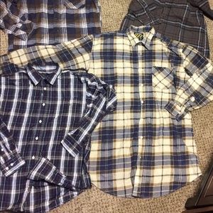 Men’s medium flannel shirts bundle
